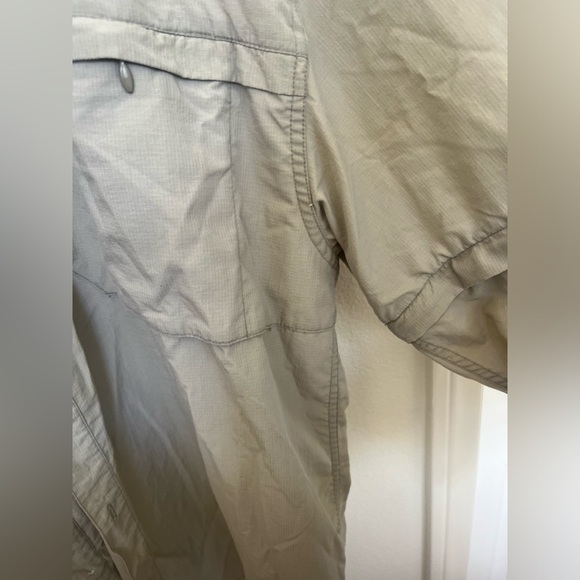 Men’s Nylon Outdoor Fishing Hunting Trek Green Shirt ADJ Sleeves PACIFIC CREST - Picture 2 of 11